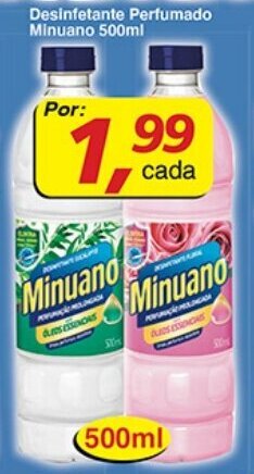 Supermercados Guanabara Desinfetante Perfumado Minuano 500ml oferta