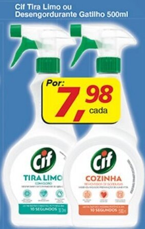 Supermercados Guanabara Cif Tira Limo ou Desengordurante Gatilho 500ml oferta