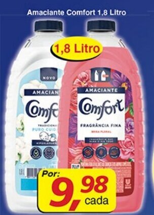 Supermercados Guanabara Amaciante Comfort 1.8L oferta