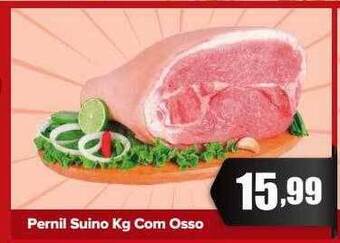 Rede Plus Supermercados Pernil suino kg com osso oferta