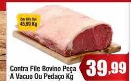 Rede Plus Supermercados Contra filé bovino peça a vacuo ou pedaço kg oferta