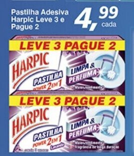Supermercados Guanabara Pastilha Adesiva harpic Leve 3 e pague 2 oferta