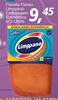 Flanela Flanex Limppano Embalagem Economica c/3 unids.