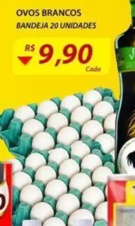 Assaí Atacadista Ovos Brancos bandeja com 20 unidades oferta