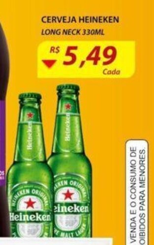 Assaí Atacadista Cerveja Heineken Long Neck 330ml oferta