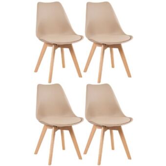 Leroy Merlin Kit - 4 x cadeiras leda - nude oferta