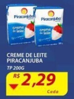 Assaí Atacadista Creme de Leite Piracanjuba TP 200g oferta