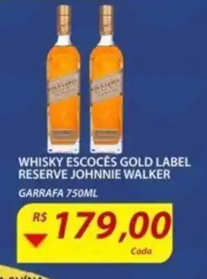 Assaí Atacadista Whisky Escocês Gold Label Reserve Johnnie Walker 750ml oferta