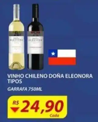 Assaí Atacadista Vinho Chileno Dona Eleonora Tipos 750ml oferta