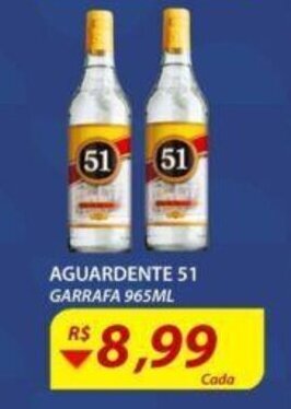 Assaí Atacadista Aguardente 51 965ml oferta