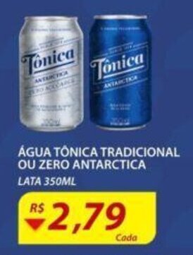 Assaí Atacadista Água Tônica Tradicional ou Zero Antarctica 350ml oferta