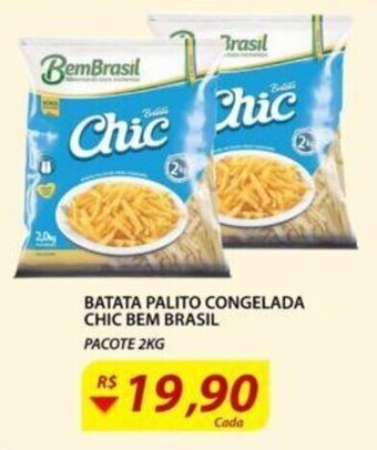 Assaí Atacadista Batata Palito Congelada Chic Bem Brasil 2kg oferta