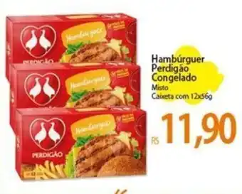 Atacadão Hambúrguer Perdigão cong. 12x56g oferta
