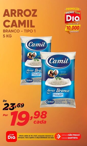 Dia Arroz Camil tipo 1 5kg oferta