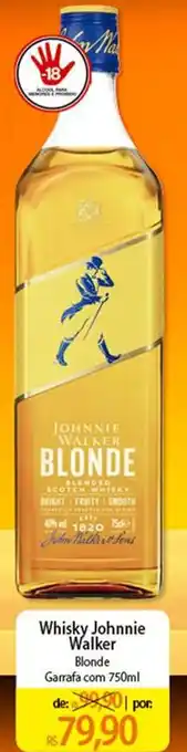 Atacadão Whisky Johnnie Walker Blonde 750ml oferta