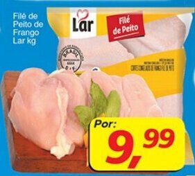 Supermercados Guanabara File de Peito de Frango Lar 1kg oferta