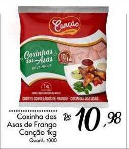 Giassi Supermercados Coxinha das asas de frango canção oferta