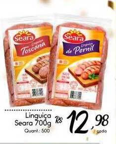 Giassi Supermercados Linguiça seara oferta