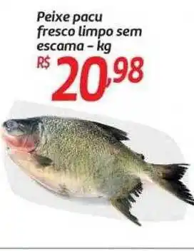 Comper Peixe pacu fresco limpo sem escama - kg oferta