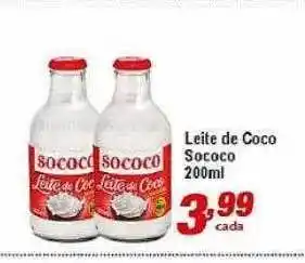 Ricoy Supermercados Leite de coco sococo oferta