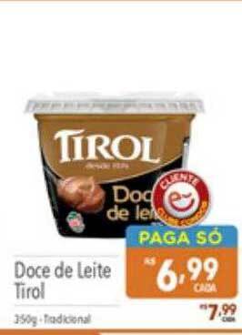 Supermercados Condor Doce de leite tirol oferta