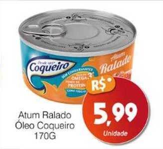 Supermercado Bem Barato Atum ralado óleo coqueiro oferta