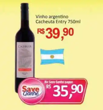 Supermercados Savegnago Vinho argentino cacheuta entry oferta