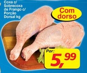 Supermercados Guanabara Coxa c/ Sobrecoxa Frango c/ Porção Dorsal 1kg oferta