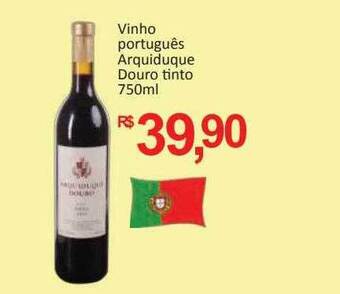 Supermercados Savegnago Vinho português arquiduque douro tinto oferta