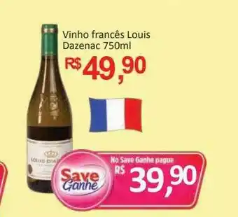 Supermercados Savegnago Vinho francês louis dazenac oferta