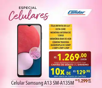 Supermercados Condor Celular samsung a13 sm-135m oferta