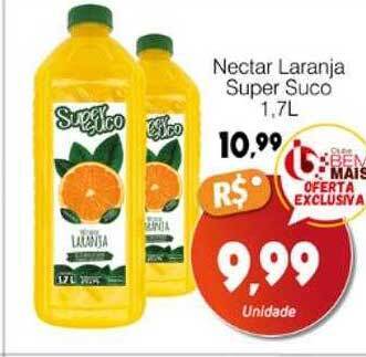 Supermercado Bem Barato Nectar laranja super suco oferta