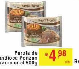 Farofa de mandioca ponzan tradicional