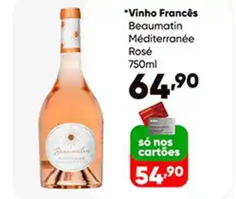 Zaffari Vinho francês beaumatin méditerranée rosé oferta