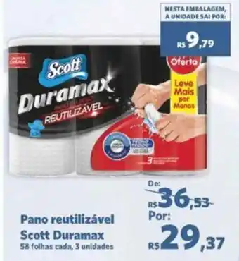 Pano Reutilizável Scott Duramax c/58 folhas