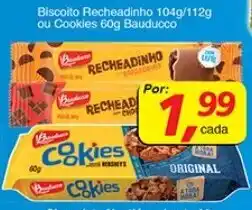 Supermercados Guanabara Biscoito Recheadinho 104g/112g ou Cookies 60g Bauducco oferta
