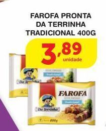 Farofa pronta da terrinha 400g