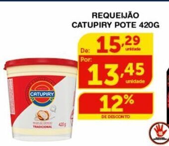 Roldão Requeijão catupiry 420g oferta