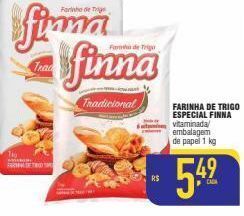 Mercantil Rodrigues Farinha de trigo finna 1kg oferta