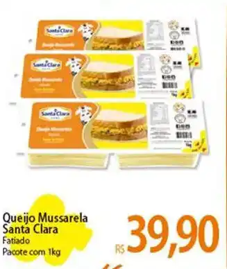 Atacadão Queijo Mussarela Santa Clara Fat. 1kg oferta
