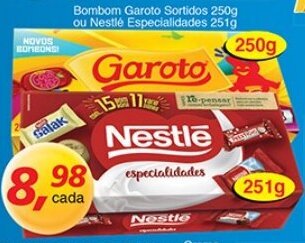 Supermercados Guanabara Bombom Garoto Sortidos 250g oferta