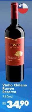 Big Box Vinho chileno rawen reserva oferta
