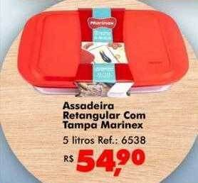 Big Box Assadeira retangular com tampa marinex oferta