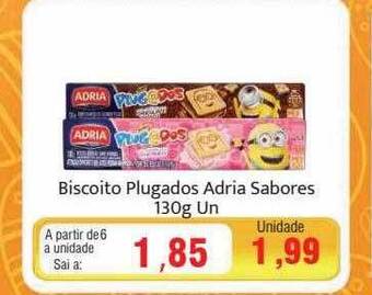 Spani Atacadista Biscoito plugados adria sabores oferta