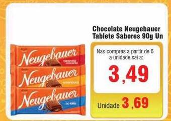 Spani Atacadista Chocolate neugebauer tablete sabores oferta
