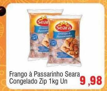 Spani Atacadista Frango à passarinho seara congelado zip oferta