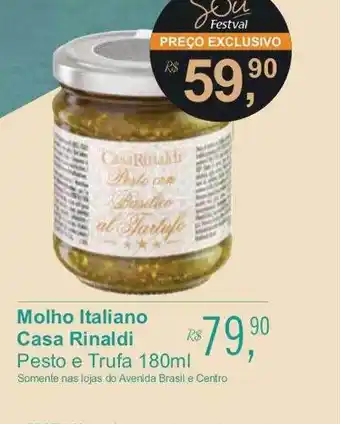 Molho italiano casa rinaldi pesto e trufa