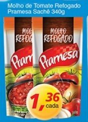 Supermercados Guanabara Molho de Tomate Refogado Pramesa 340g oferta
