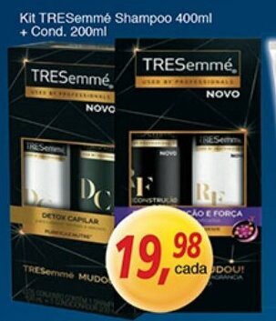 Supermercados Guanabara Kit TRESemme Shampoo 400ml + Condicionador 200ml oferta