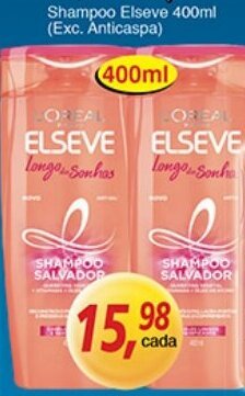 Supermercados Guanabara Shampoo Elseve 400ml oferta